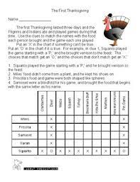 Your goal is to figure out which options are linked together. Two For One Thanksgiving Logic Puzzles By Chris Bartal Tpt