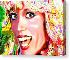 Salvador Dali Muse Amanda Lear Canvas Print