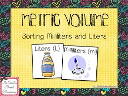 Metric Volume Sort The Object Of This Activity Is For Students To Sort Cards Into The Categories They Wou Estimation Activities Math Measurement 3rd Grade Math