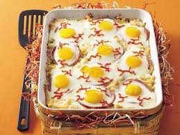 Baked Eyeball Eggs Recipe Halloween Breakfast Food Halloween Baking