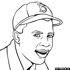 Jackie Robinson Coloring Page Free Image Download Follow along with us and learn how to draw jackie robinson! jackie robinson coloring page free