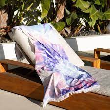Repeat step 4, to make a skinny triangle. Fabfitfun A Twitter This Print Is To Dye For We Re Bringing The It Print Of The Season To Your Door With The Lspaceswim Tie Dye Towel This Luxe Towel Has Cute