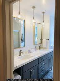 49 stylish bathroom lighting ideas that you ll still love years from now stylish bathroom bathroom lighting bathroom pendant lighting