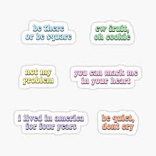Bts quotes about love · 1. Bts Be Stickers Redbubble