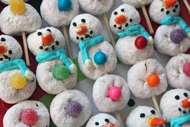 ½ cup of chopped pecans; Donut Snowmen Fun Crafts Kids