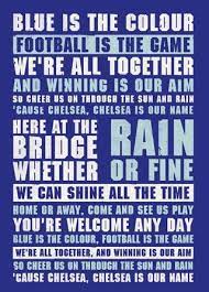 Sing loud and clear until the game is done. Chelsea Football Club Fan Lyrics Card All Occasions Amazon Co Uk Stationery Office Supplies