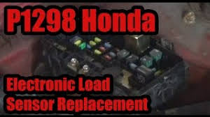 Honda civic ex 2001 check engine light scanner revealed code p1298 electric load detector gone bad common with honda. P1298 Replacing An Electronic Load Sensor Honda Youtube
