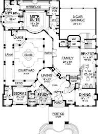 Two story homes are perfect for growing families on smaller properties, because building upwards instead of outwards uses less space. Luxury Style House Plans 5933 Square Foot Home 2 Story 5 Bedroom And 4 3 Bath 3 Garage Stalls By Monster Luxury House Plans House Floor Plans House Plans