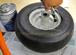 Black And Decker Pressure Washer Gun Leaking How To Fix A Leaking Lawn Mower Tire Rim Part 2 Lawn Mower Tires Lawn Mower Mower