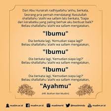 Itulah apa yang ibu bapa anda mahukan. Membalas Jasa Ibu Mina News