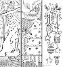 Three Christmas Coloring Bookmarks Coloring Bookmarks Christmas Bookmarks Coloring Pages
