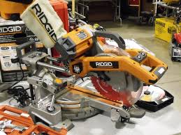 This is an industry leading range for miters. Lot Ridgid 10 Dual Bevel Sliding Compound Miter Saw With Laser Guide