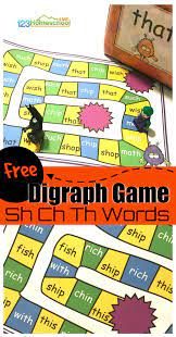 free printable ch sh th digraph games