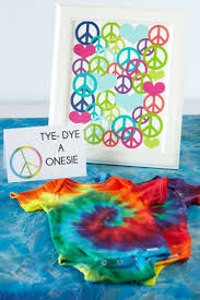 Tie Dye Station Create A Tie Dye Station With Buckets Of Water Dye Rubber Bands And White Onesie Hippie Baby Shower Rainbow Baby Shower Sprinkle Baby Shower
