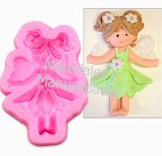 Hoy conocer un montón de ideas para montar la mejor decoración para un bautismo de niña y niño. Molde En Silicona Hada Nina Para Decorar Fondant Materiales Para Manualidades En Masa Flexible Foamy Goma Eva Pastillaje Y Decoracion De Tortas