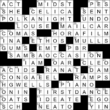 Maybe you would like to learn more about one of these? La Times Crossword 13 Sep 19 Friday Laxcrossword Com