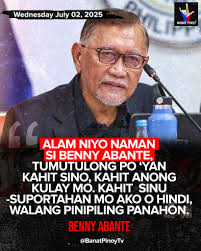 ABANTE, ITINANGGI ANG UMANO'Y PAGGANTI SA MGA BUMOTO SA KATUNGGALI**  Mariing itinanggi ni Benny Abante ang mga kumakalat na espekulasyon na  balak niyang gantihan ang mga botanteng pumabor sa kanyang katunggali na