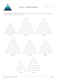 We are trying the make the most user friendly educational tools on the make alphabet worksheets or spelling practice sheets. Pyramid Words Worksheet Generator