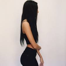 Black skinny hair band w purple spring flowers yellow middle cute women (s620). Perfect Skinny Beautiful Girls