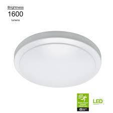 12 In High Output Led Flush Mount Ceiling Light With Adjustable Motion Sensor 1600 Lumens 4000k Bright White 54074741 Led Flush Mount Flush Mount Ceiling Light Sensor