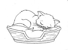 Get inspired and color this outline of a sleeping cat! Sleep Cat Coloring Pages Best Coloring Pages For Kids