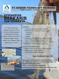 Loker pt.aqua g / climatic changes and their role. Infomina Lowongan Kerja Perikanan Di Pt Hisenor Technology Indonesia