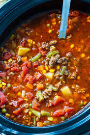 Crock Pot Spicy Vegetable Beef Soup Spicy Southern Kitchen Recipe Beef Soup Recipes Spicy Vegetable Soup Vegetable Soup Crock Pot