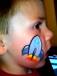 Pretty Rocket Rocket Face Painting Easy Face Painting Designs Face Painting For Boys