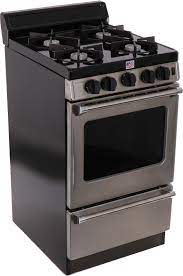 From an ignition standpoint, stainless steel gas stoves are the safest of all. Premier P20s3102ps 20 Inch Gas Range With 4 Sealed Burners Continuous Cast Iron Grates Black Porcelain Vent Rail Electric Ignition Stainless Steel Commercial Handles 2 Oven Racks Broiler Drawer And Ada Compliant