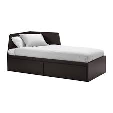 Flekke Black Brown Day Bed With 2 Drawers 80x200 Cm Ikea Ikea Bed Murphy Bed Ikea Murphy Bed Plans