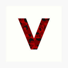 Download free v alphabet design vector logo and icons in ai, eps, cdr, svg, png formats. Letter V Letter V Logo Art Print By Chakibalami Redbubble