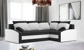 Sofa schwarz weiß auf moebelcheck.net ganz einfach finden entdecken sie unsere riesige auswahl an reduzierten sofa schwarz weiß. Eckcouch Grande Schlafsofa Sofa Schlafcouch Ecksofa Couch Schwarz Weiss Kaufen Bei Hood De