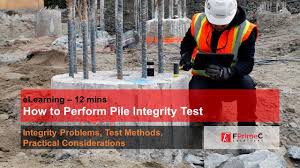 Pile foundations are deep foundations. How To Perform Pile Integrity Testing Youtube