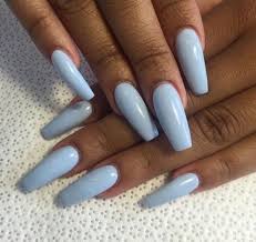 ★★ crystal beautiful jelly gel, a stunning set of 'jelly shoes' inspired nails: Acrylic Nails Coffin Baby Blue Novocom Top