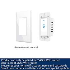 Smart Light Switch Wi Fi Switch In Wall Wireless Switch Compatible With Amazon Alexa Remote Control Your Fixtures F Wireless Switch Smart Lighting Amazon Alexa