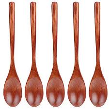 Coolty 5pcs Cuillere A Soupe En Bois Cuillere A Riz Coreenne Japonaise A Long Manche Ustensiles De Cuisine Pour Melanger Le Rem Ustensile Cuisine Ustensile Riz