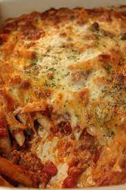 Baked Ziti With Meat Sauce I Heart Recipes Recipe Classic Baked Ziti Recipe Meat Sauce Recipes Easy Baked Ziti