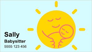 How can i create my own babysitting business cards? Babysitting Business Cards Free Maker In 3 Easy Steps