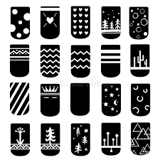 Graphic design is the way of solving problems and communicating ideas through visual compositions. Simple But Cute Ideas For Nail Art Design Vector Black And White Palette The Colors Could Be Inversed Or Changed Stock Vector Illustration Of Ornament Fancy 151942159