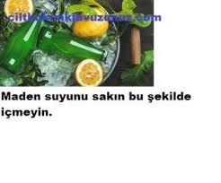 Maden Suyunu Sakin Bu Sekilde Icmeyin Vegetables Food Celery