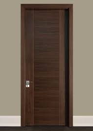 Custom Interior Door Single Wood Veneer Solid Core Wood With Dark Walnut Finish Modern Mod Wood Doors Interior Doors Interior Modern Wood Interior Design