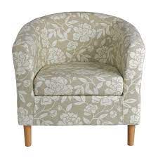 Home Floral Fabric Tub Chair Natural 170 Liked On Polyvore Featuring Home Furniture Chairs Accent C Tub Chair Upholstered Furniture Fabric Accent Chair