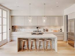 Counter Top That Extends To Floor And Position Of Cabinets And Fridge Home Decor Kitchen Modern Marble Kitchen Kitchen Interior