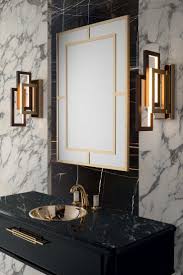 12 Ideas For Designing An Art Deco Bathroom Bathrooms See All Our Stylish Art Deco Bathr Modern Bathroom Decor Bathroom Lighting Inspiration Art Deco Interior