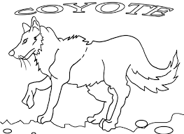 Team colors of the arizona coyotes. Printable Coyote Coloring Pages For Kids Cool2bkids Coloring Home