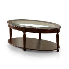 Marvelously mathematic with its graceful geometry, this sejer coffee table overflows with a sense of continuous movement that glamorously redefines your décor. Furniture Of America Crescent Dark Cherry 48 Inch 1 Shelf Coffee Table Overstock 9261834