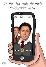 A way of describing cultural information being shared. Modern Day Face Off Nicolas Cage Know Your Meme