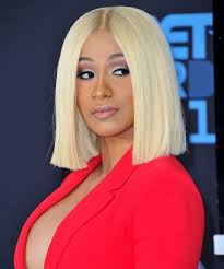 Cardi B S Glow Up Hair Cardib Beauty Blonde Shorthair Redsuit Bob Hairstyles Cardi B Bob Haircuts For Women