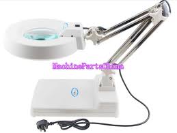 White Led Desk Table Adjustable Arm Magnifier Lamp Light Magnifying Glass Lens Diopter With Cap 60 Led Lamps 8x Magnificat Magnifier Lamp Lamp Light Magnifier