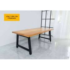 Good day sac segment with stan! Rustic Industrial Dining Table Metal Legs Chunky Solid Wooden Industrial Style Quirky Dining Kitchen Table Desk Counter Worktop 1 5m 1 8m 2m Seats 4 8 Persons